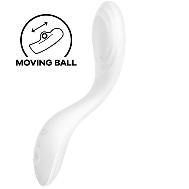 Satisfyer - vibrateur spot g rrrolling pleasure blanc