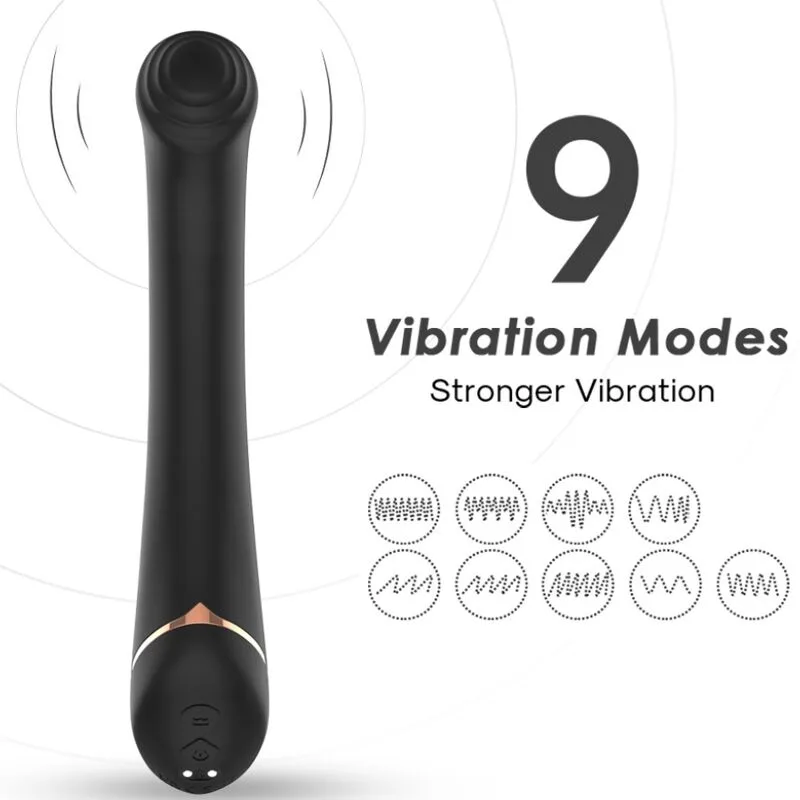 Armony - vibrateur falt head silicone noir