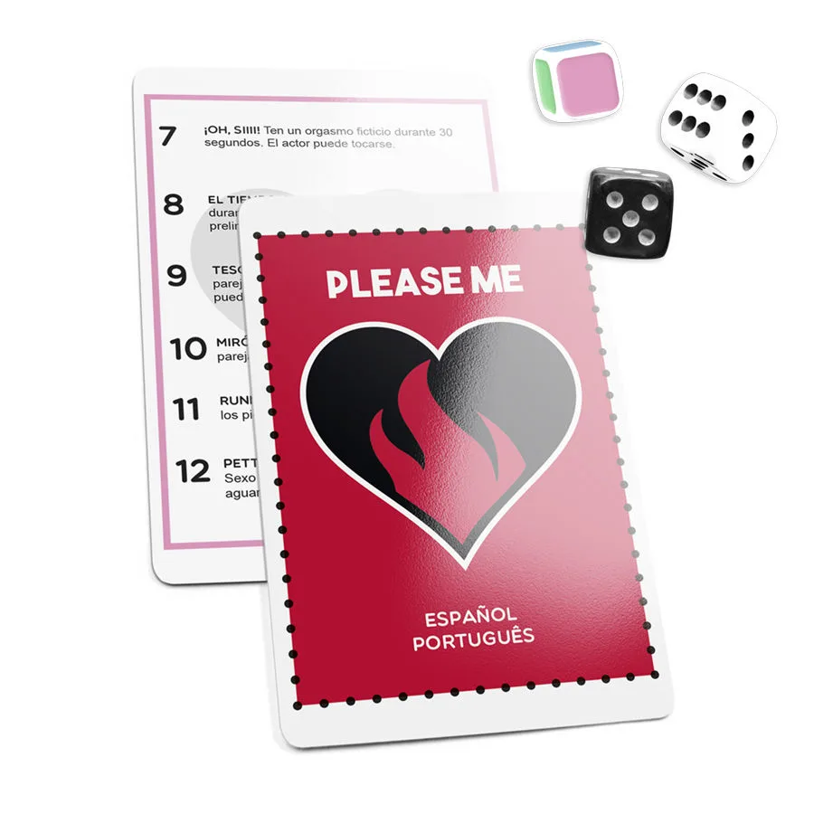 Juego erotico picante cartas + 3 dados
