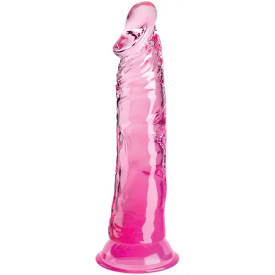 Clear realistischer penis 19.7 cm rosa