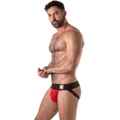 Jockstrap met brede tailleband, rood S