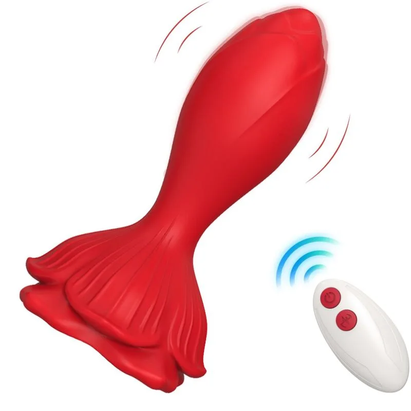 Armony - vibrateur rose & plug anal petite télécommande rouge