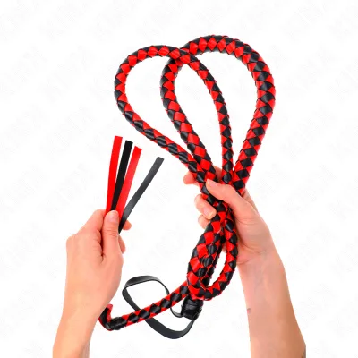 Kink - fouet long serpent rouge 210 cm