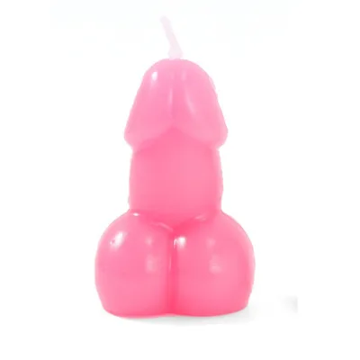 Penisförmige kerze in fuchsia
