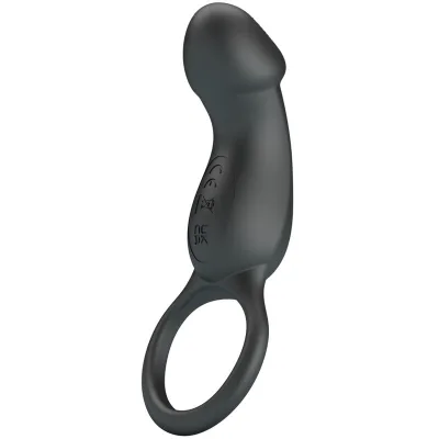 Pretty love - trae vibrationsring mit schwarzem stimulator