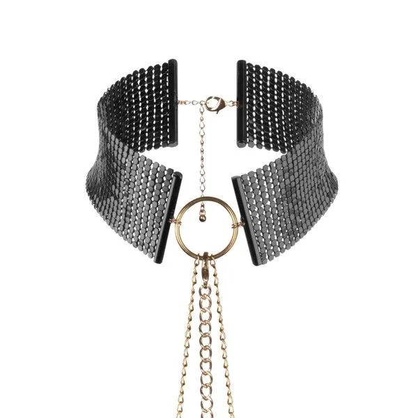 Bijoux indiscrets - désir métallique collier métallisé noir