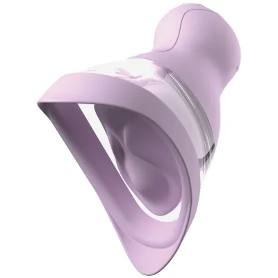 Veloura touch pleasure pump pompe intime avec succion et vibration violette