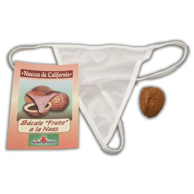 Walnuss mit überraschungs-thong