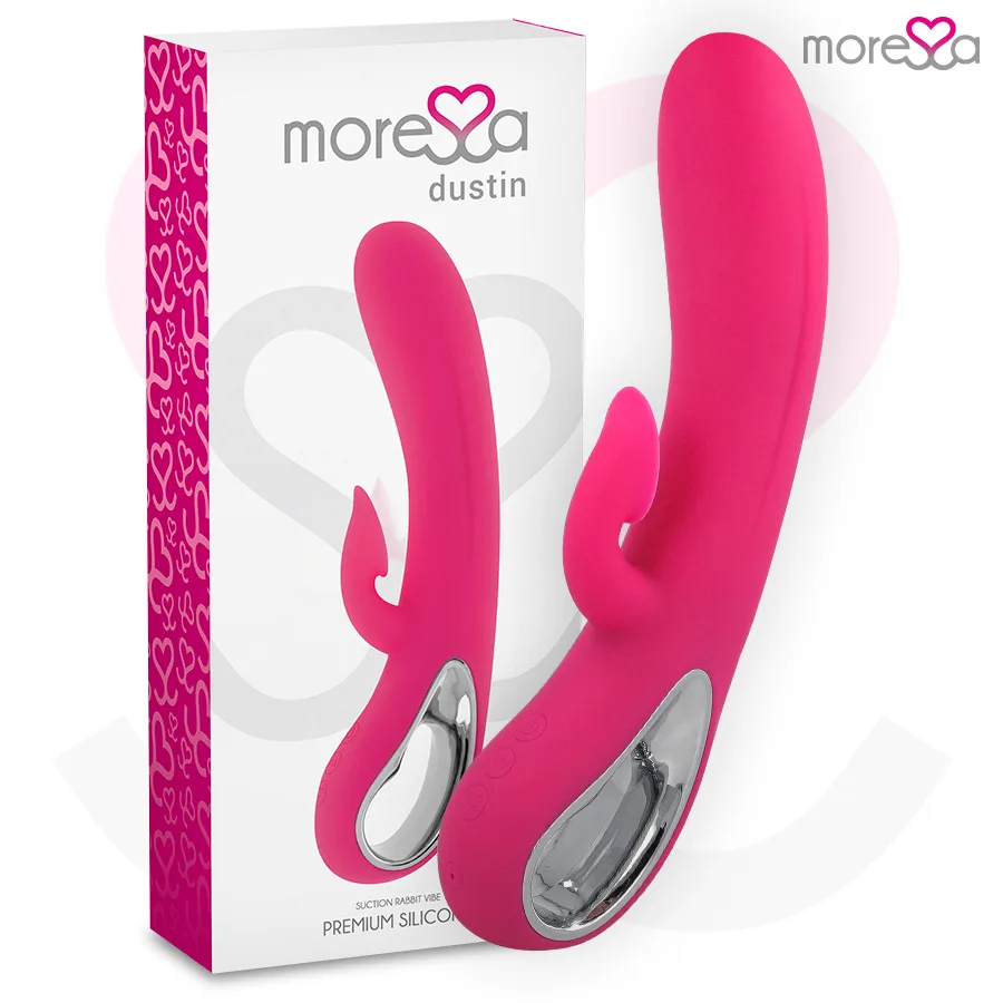 Dustin aspiration clitoridienne et vibrations puissantes silicone premium rechargeable