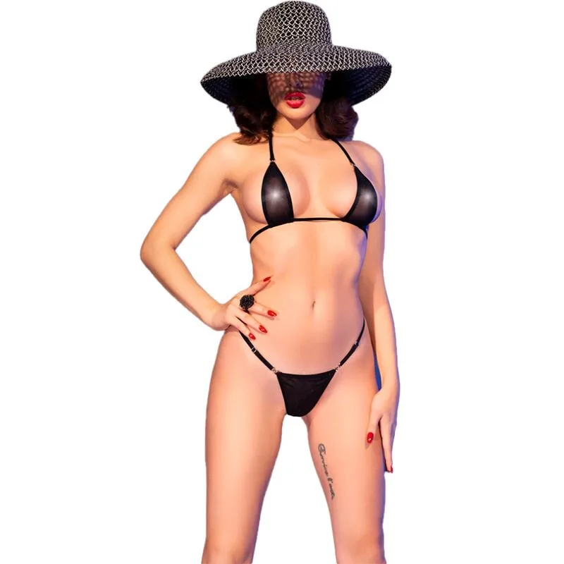 Chilirose - cr 4840 micro bikini noir S/M