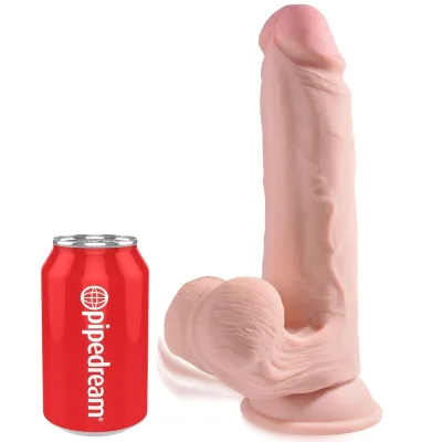 Plus 3D dildo swinging balls 20.3 cm