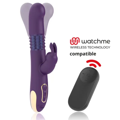 Bastian rabbit up & down rotator & vibrator + watchme-afstandsbediening