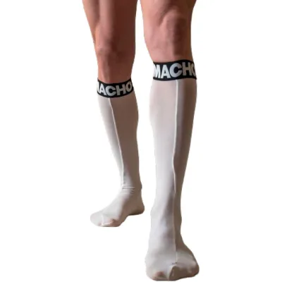 Macho - chaussettes fines taille unique blanche