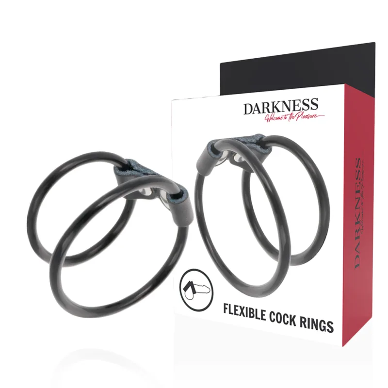 Darkness - anneau pénis double flexible