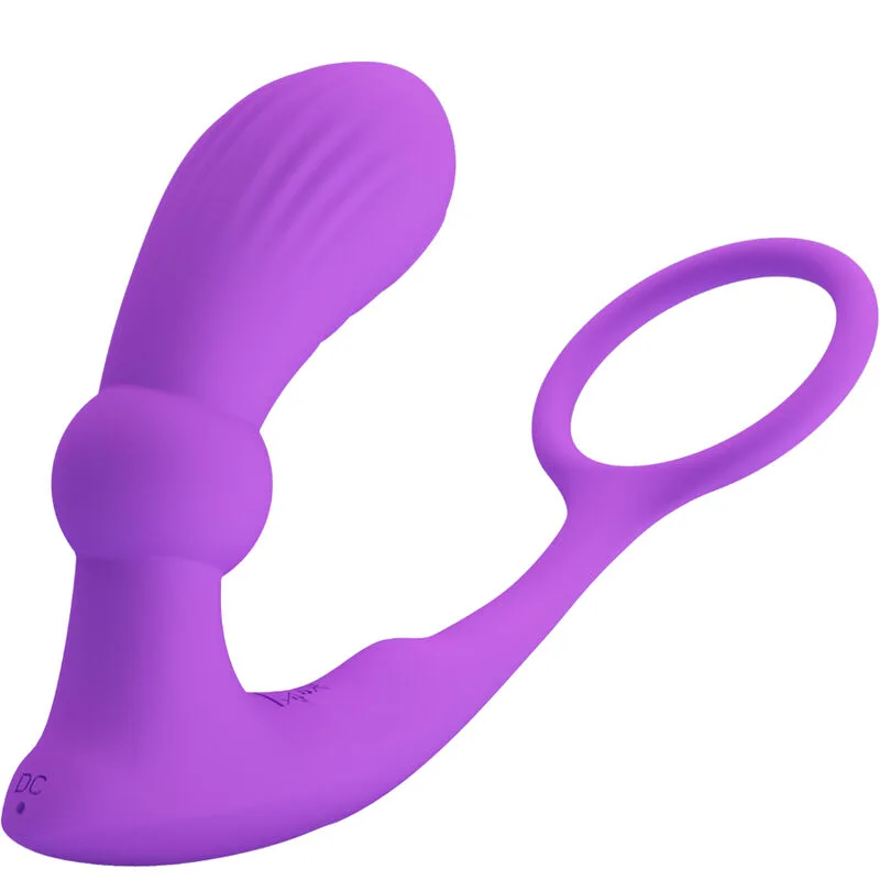 Pretty love - bague warren et vibrateur anal violet