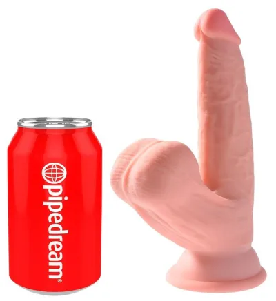 Plus 3D dildo swinging balls 12.7 cm