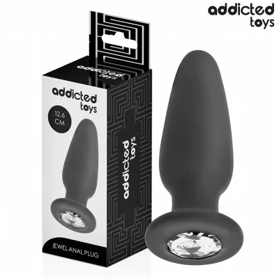 Anal plug mit juwel grösse L 12,6 cm