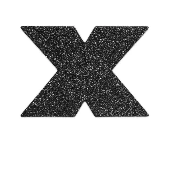 Bijoux indiscrets - flash cross nipple caps noir