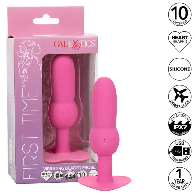 First time anal plug mit perlensonde 10 vibrationen rosa