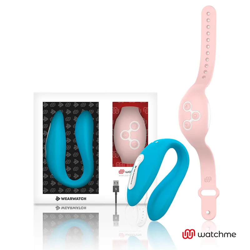 Watchme vibrateur double technologie indigo / rose