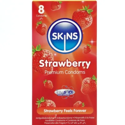 Erdbeere premium-kondome packung 8