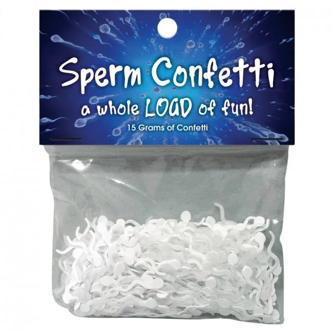 Coriandoli a forma di sperma