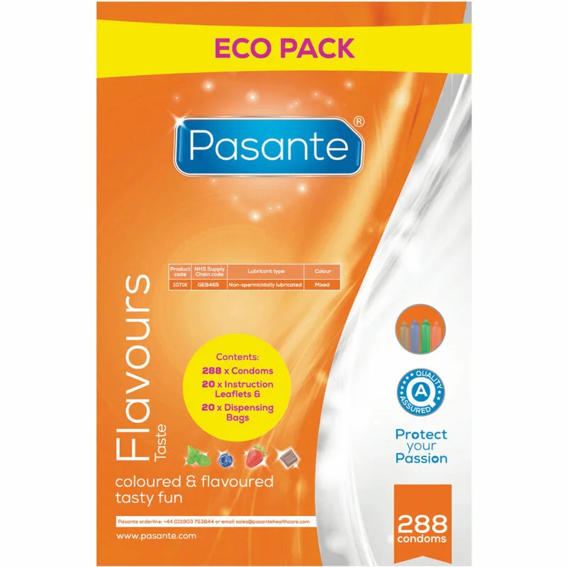 Préservatifs eco pack saveurs sac 288 unités
