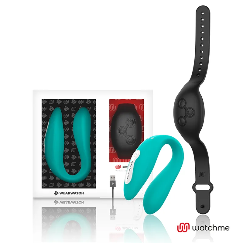 Vibrateur double technologie watchme aigue-marine / jet