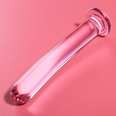 Modell 9 dildo borosilikatglas rosa 15.5 cm -o- 2.5 cm