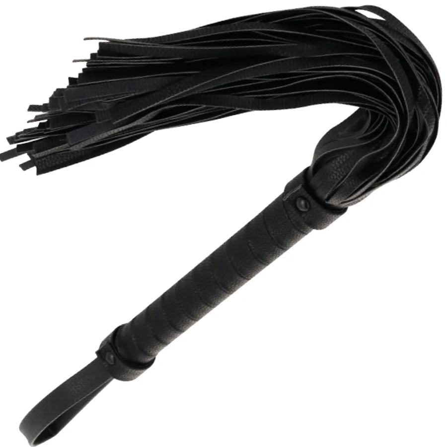 Darkness - fouet de bondage noir 42CM cuir