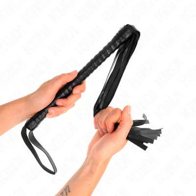 Kink - fouet avec manche texturé noir 48,5 cm