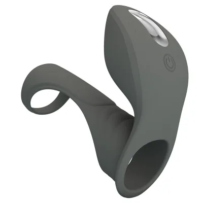 Pretty love - anneau vibrant rechargeable avec double stimulateur