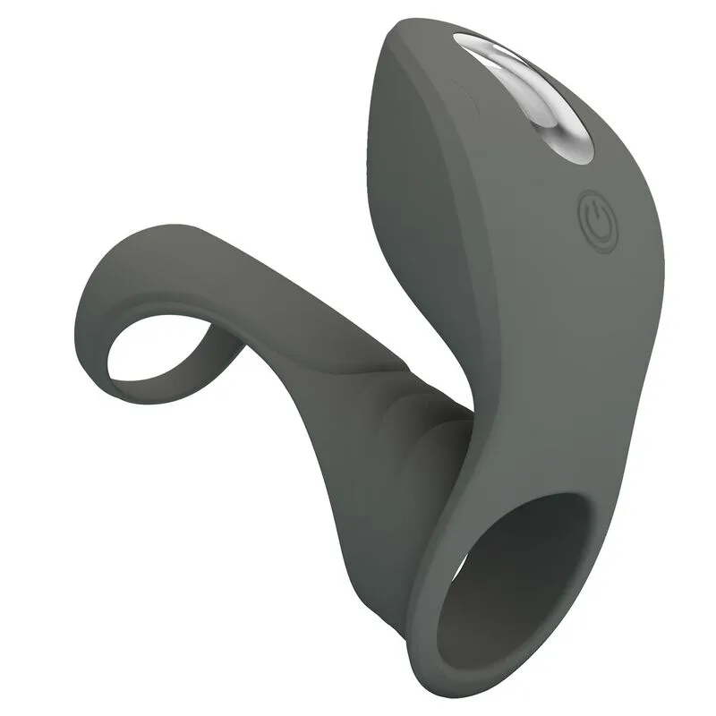 Pretty love - anneau vibrant rechargeable avec double stimulateur