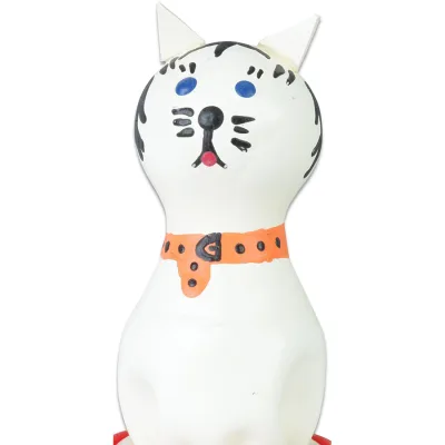 Handbemalte neuheitskondome katze weiss