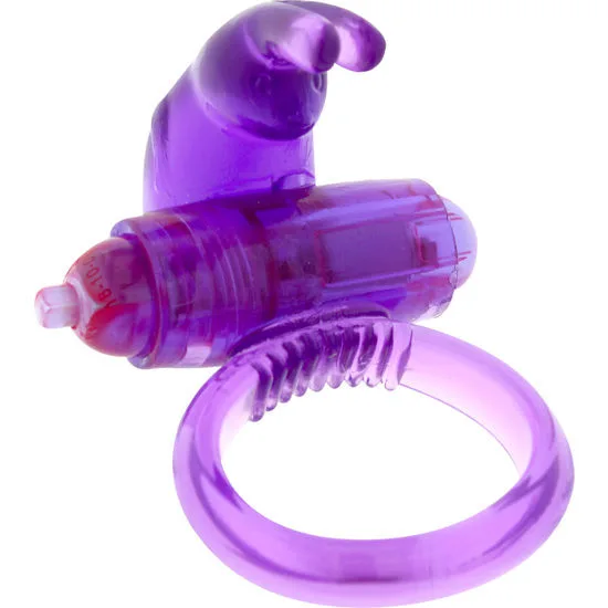 Anneau vibrateur en silicone lilas