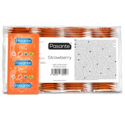 Préservatifs saveur fraise sac 144 unités