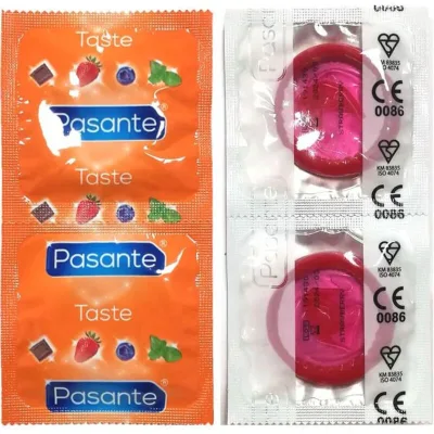 Préservatifs saveur fraise sac 144 unités