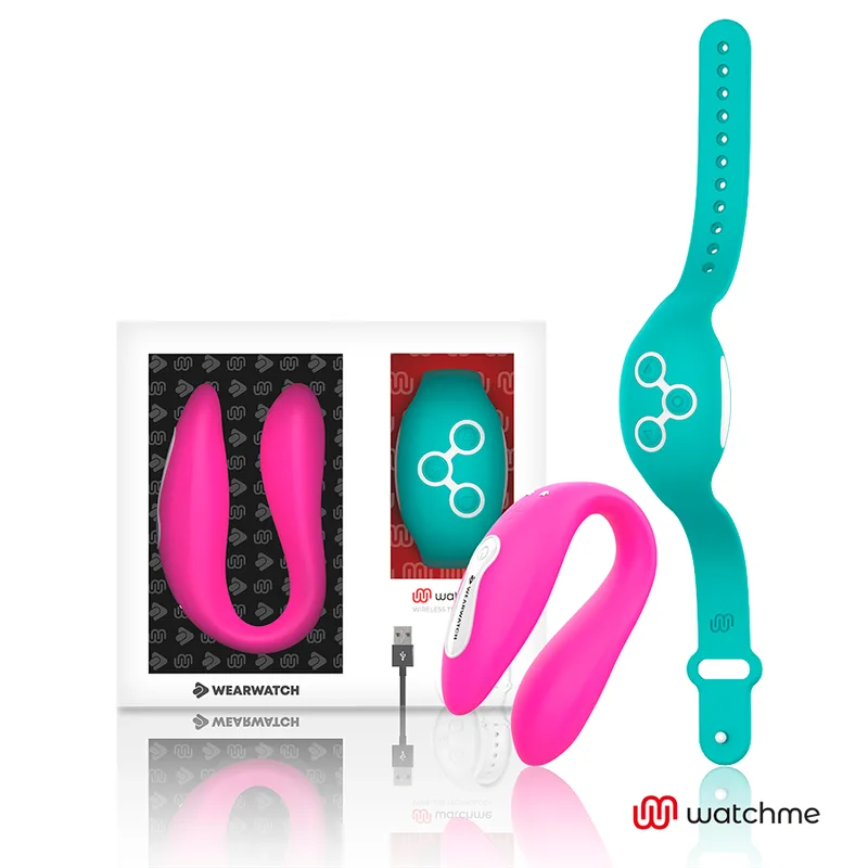 Vibrateur watchme double technologie fuchsia / eau de mer