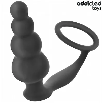 Plug anal con anillo silicona modelo 5