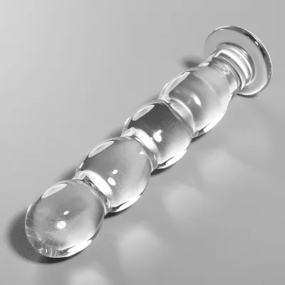 Modell 10 dildo borosilikatglas klar 16.5 cm -o- 3.5 cm