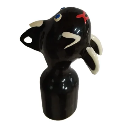 Handpainted novelty condoms gentle orca XL