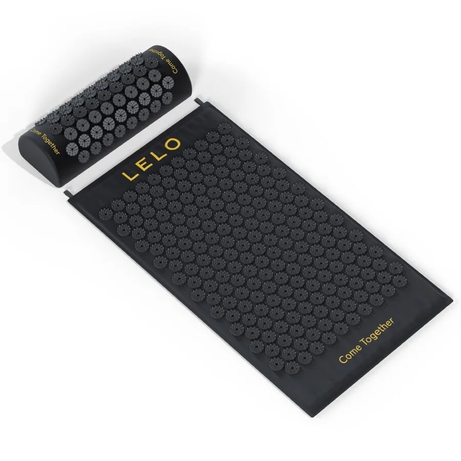 Tapis d'acupression pour massage corporel noir