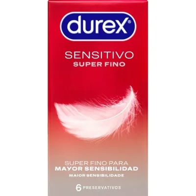Durex - super dunne gevoelige 6 eenheden