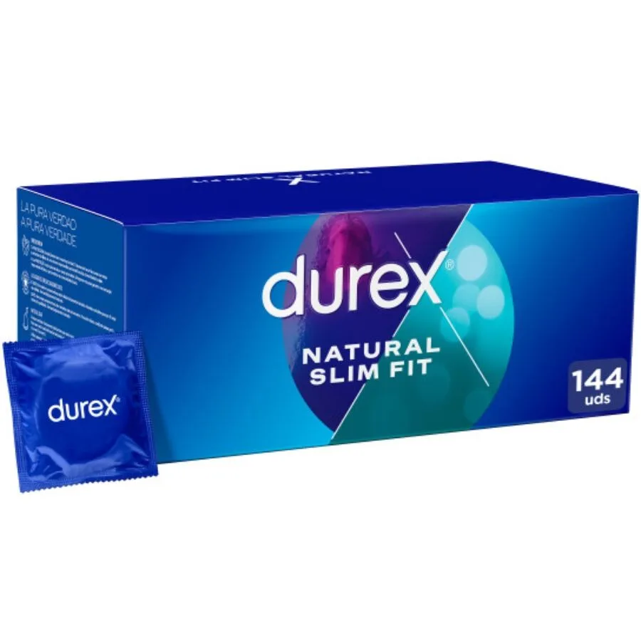 Durex - base naturel slim fit 144 unités