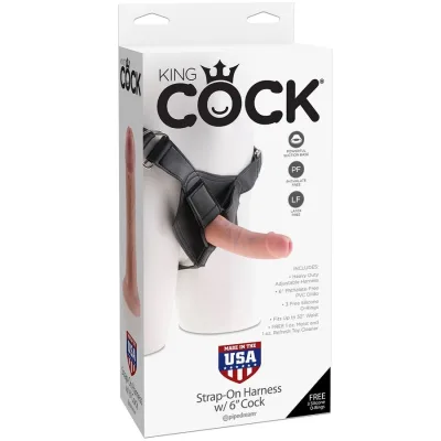 Imbracatura per cazzo king con pene realistico 15,20 cm