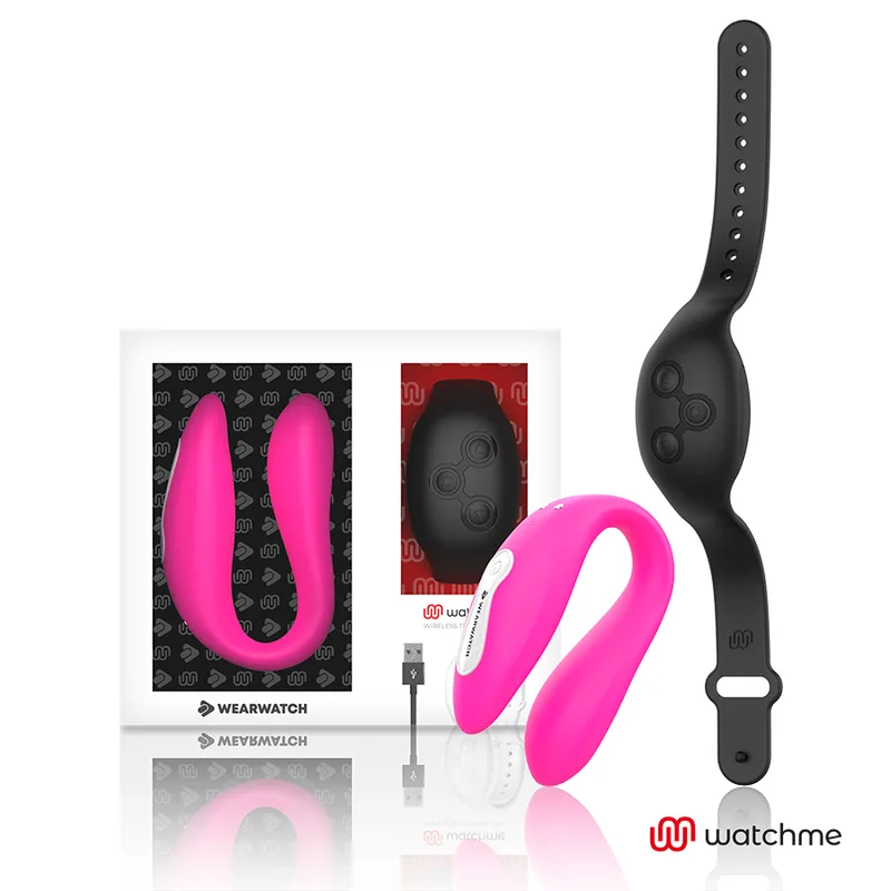 Vibrateur double technologie watchme FUCHSIA/AZABACHE