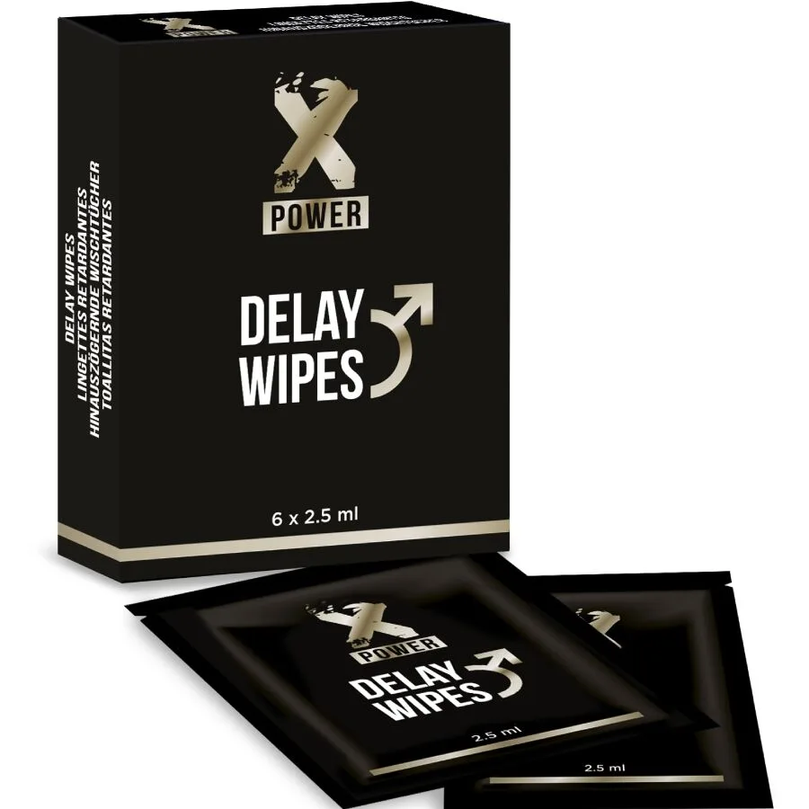 X power - lingettes delay 6 unités
