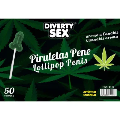 50 penis lollipops cannabis aroma