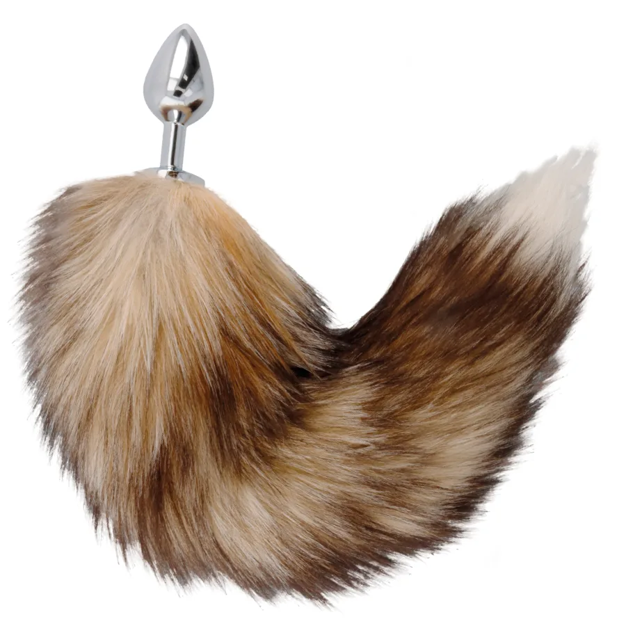 Tail butt plug silver