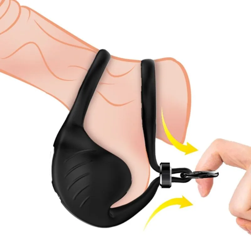 Armony - manta scrotum vibrator ring black
